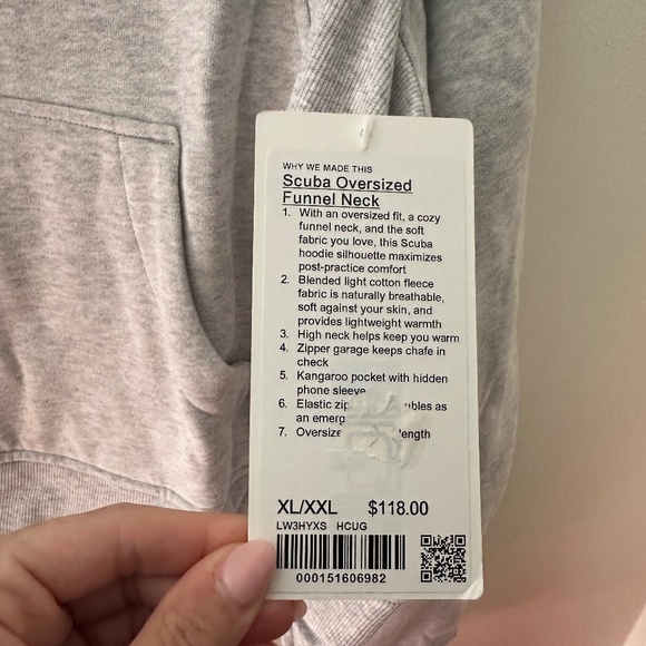 NWT Lululemon Scuba Oversized Funnel-Neck Half Zip  XL/XXL - Picture 3 of 5